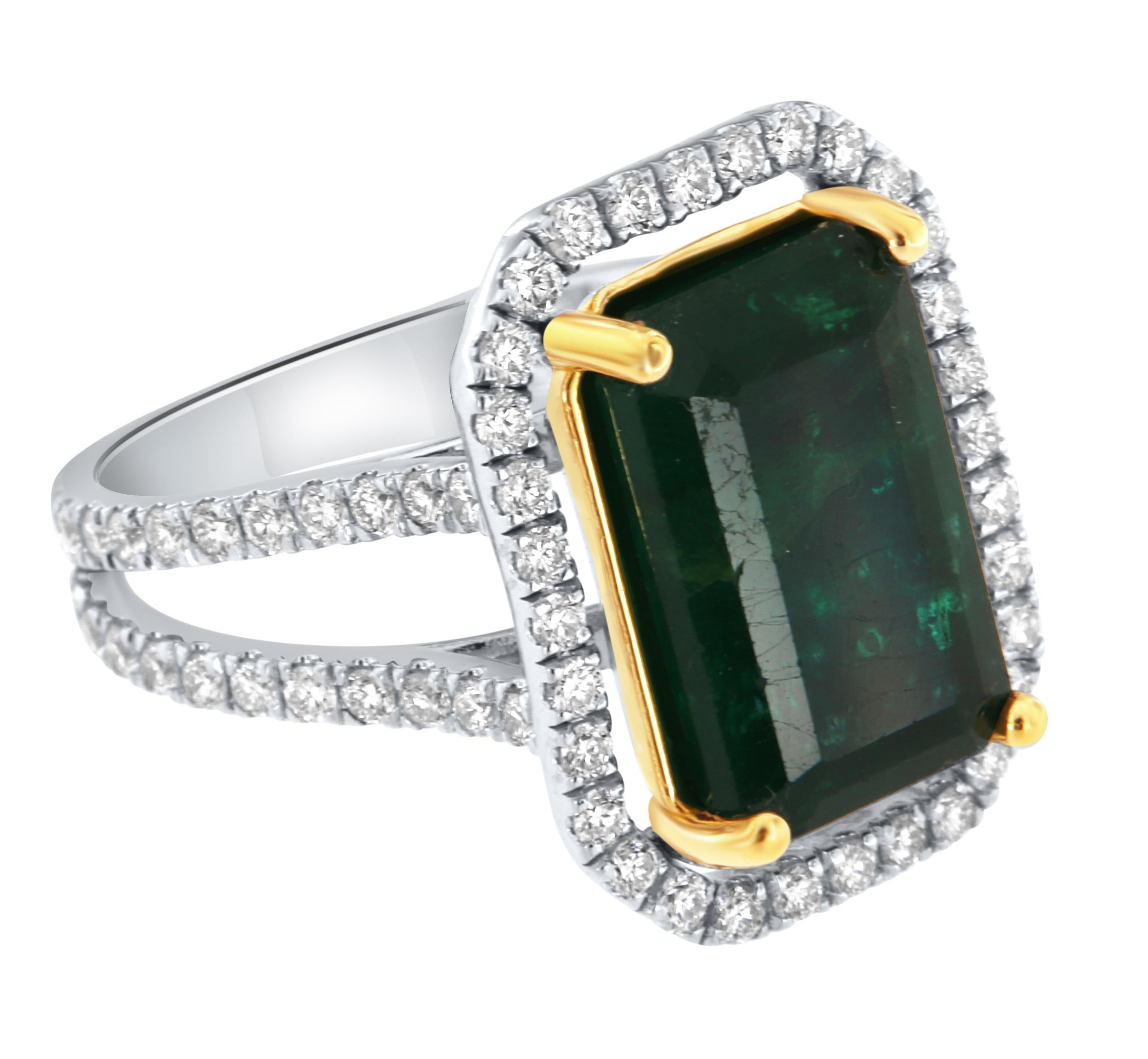 e color emerald cut 6.23 carat vvs2
