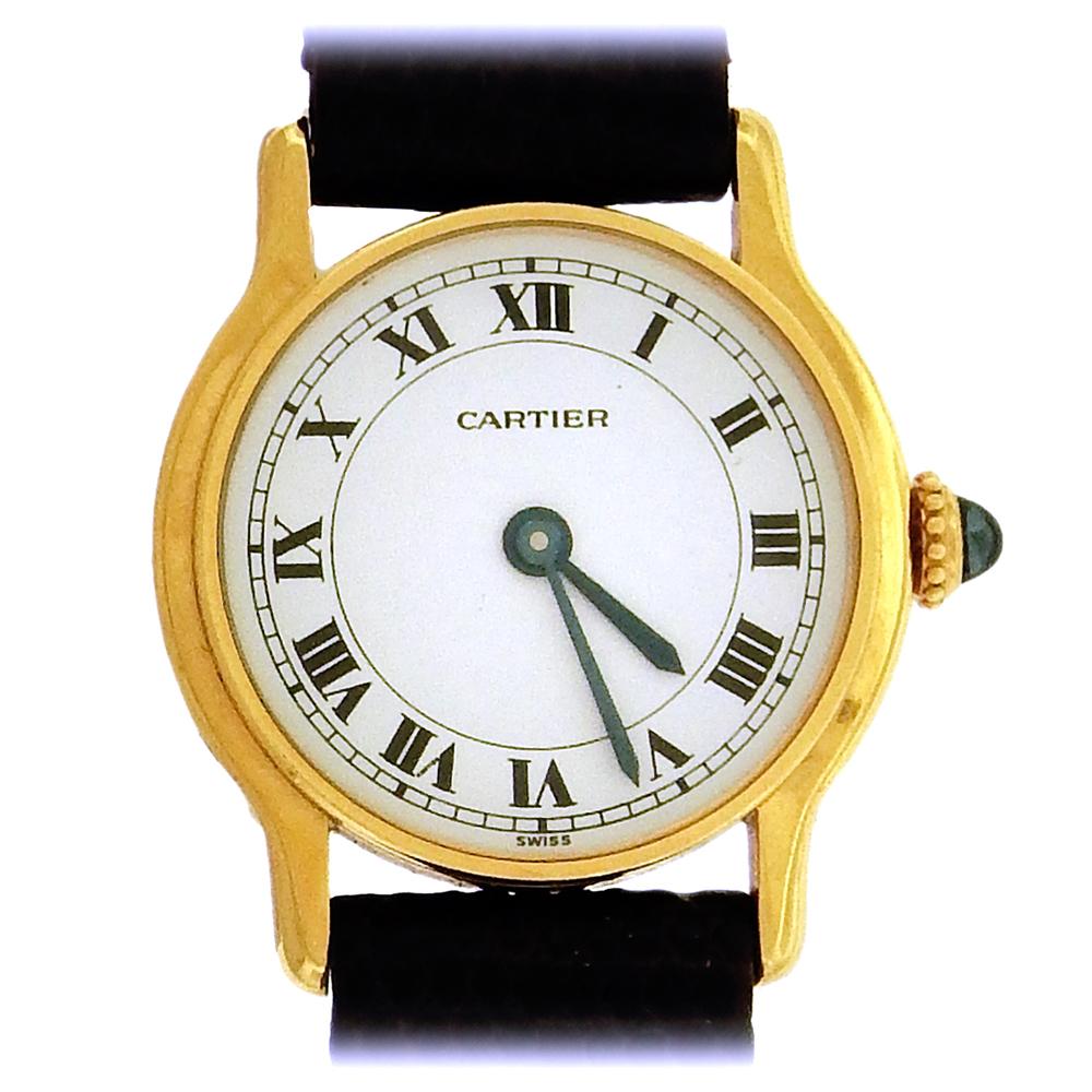 18K Women's Round Mechanical Cartier