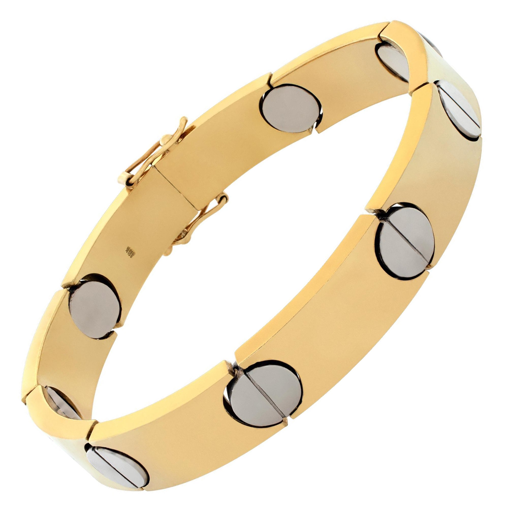 Armband aus 18 Karat Gelb- und Weißgold