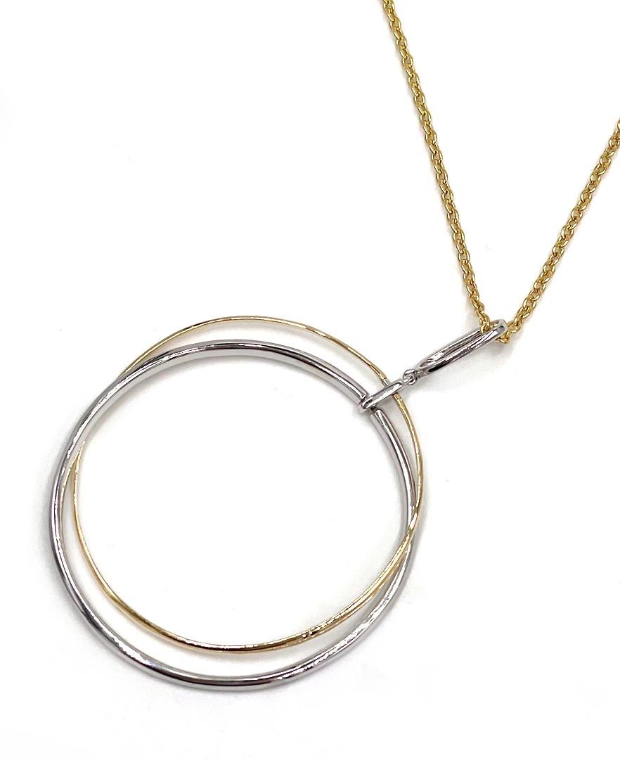 gold circle necklaces