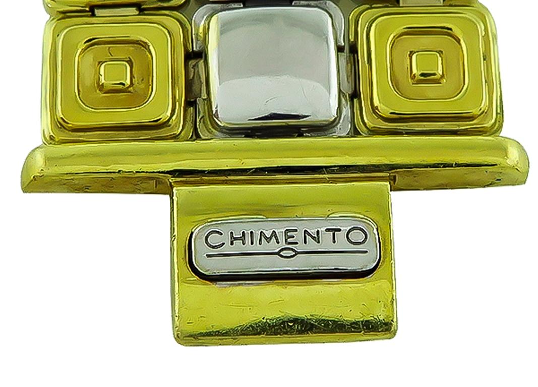 18 Karat Gelb- und Weißgold Diamant-Armband im Zustand „Gut“ im Angebot in New York, NY