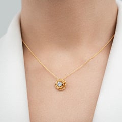 18K Yellow and White Gold Diamond Necklace “ROCIÓ”