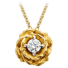 18K Yellow and White Gold Diamond Necklace “ROCIÓ”