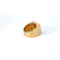 18k Yellow And White Gold Ring Diamonds Black Onyx