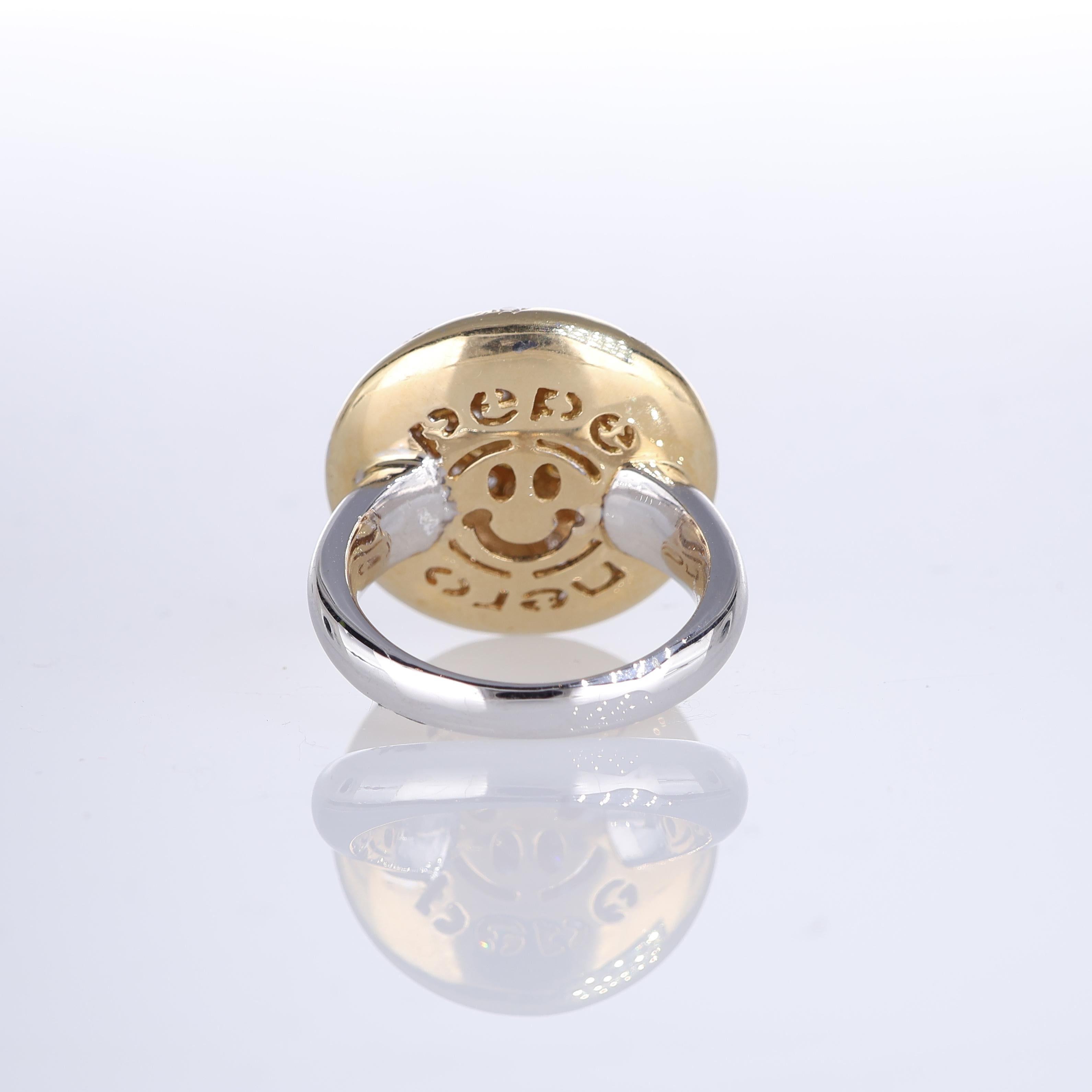 Women's or Men's 18K Yellow and White Gold 