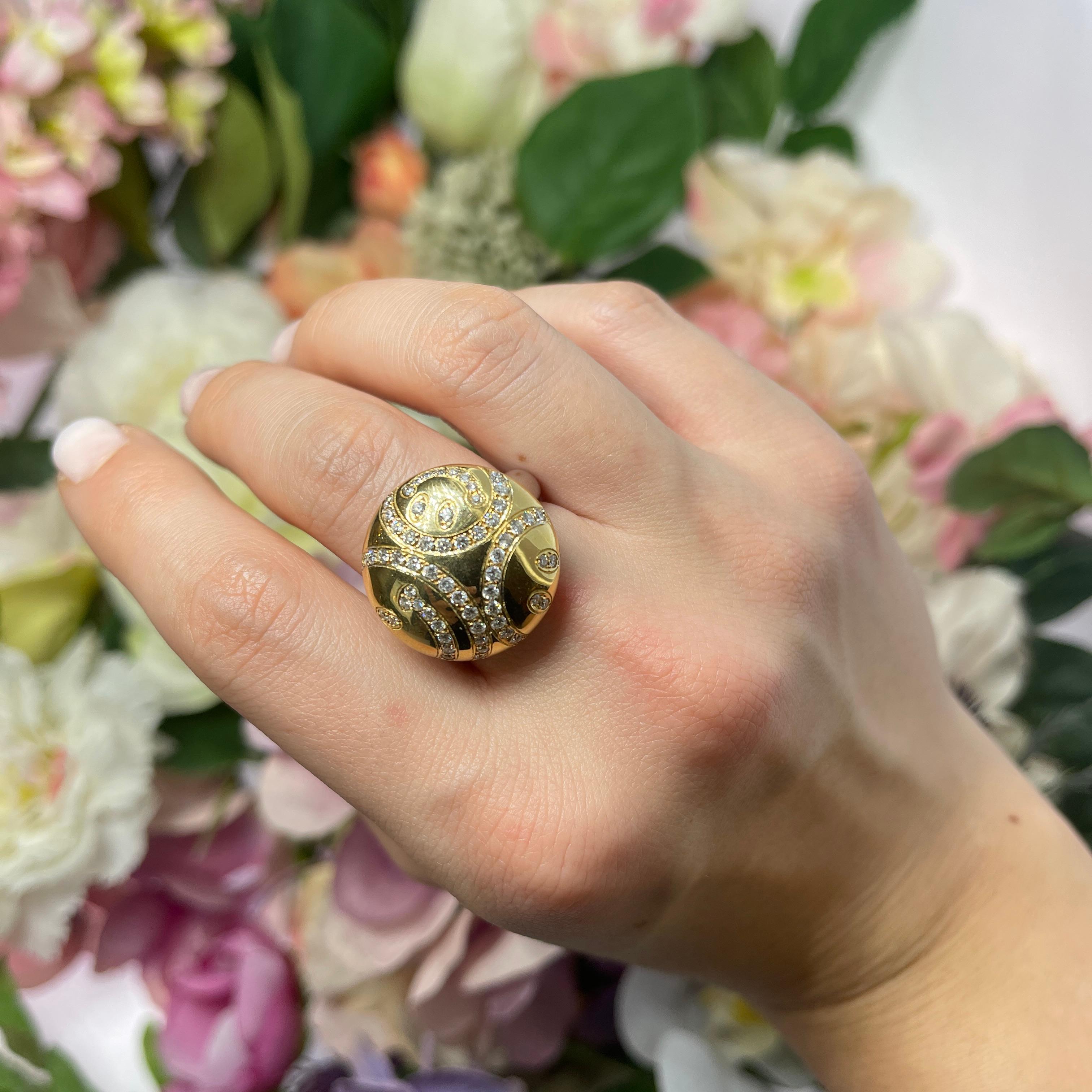 18K Yellow and White Gold 