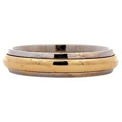 18k Gelb und Weiß zwei Ton Vintage-Stil Ehering