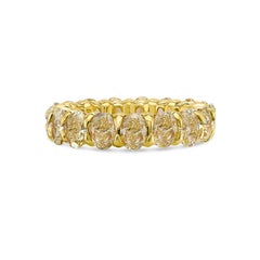 18k Yellow Diamond Gold Eternity Band