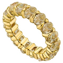 18k Yellow Diamond Gold Eternity Band