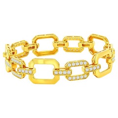 18K Yellow Diamond Link Bracelet 2.75 Ct.