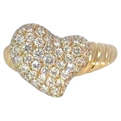 18K Gelb & Diamant Pinky Ring