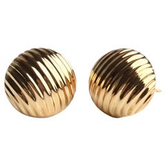 Fermagli a leva in oro giallo 18 carati da 0,60 pollici per 0,50 pollici