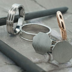 Alessa Men's Wedding Band 18 Karat Yellow Gold Men's Collection