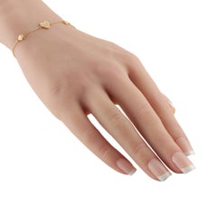 18K Gelbgold 0,05ct Diamant Herz Armband BR10515-Y