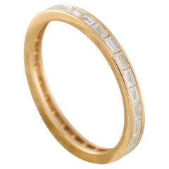 18K Gelbgold 0,47ct Diamant Eternity Band Ring