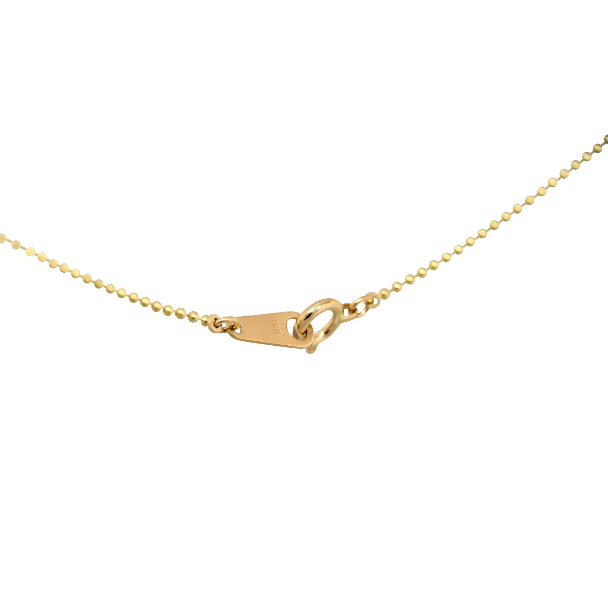 Women's or Men's 18 Karat Yellow Gold 0.50 Carat Round Diamond Cross Pendant on Chain