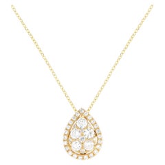 18K Yellow Gold 0.70ct Diamond Necklace