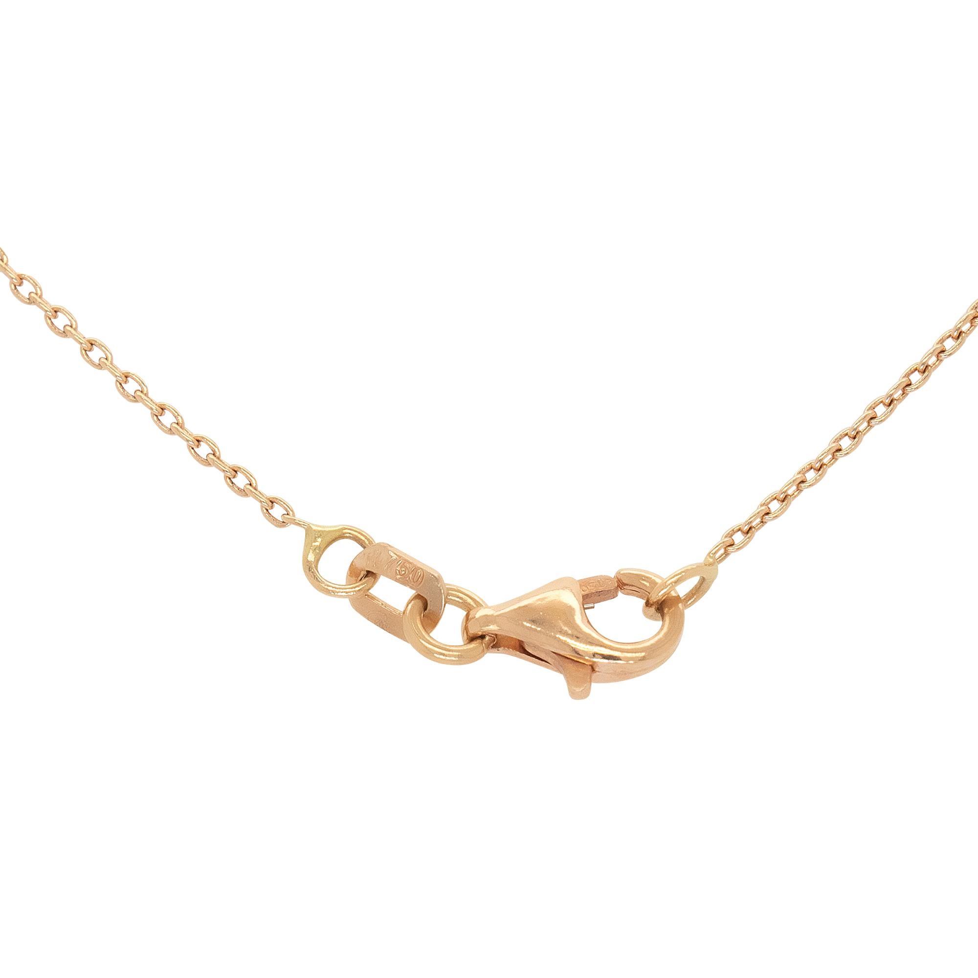 Achteckiger Pendan aus 18 Karat Gelbgold mit 0,71 Karat Diamant und 0,55 Karat Smaragd und mehreren Steinen im Angebot 4