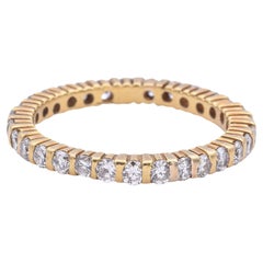18k Gelbgold 0.87tcw Diamant Eternity Band Ring