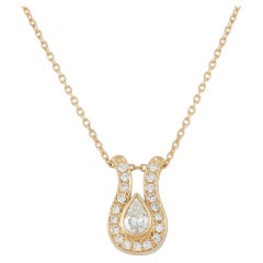 18K Yellow Gold 0.90ct Diamond Necklace MF41-031326