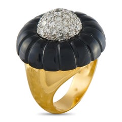 Anello in oro giallo 18 carati con diamante da 0,90 carati MF02-022426