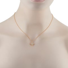 18K Gelbgold 0,95ct Diamant-Halskette ANK-20703-Y