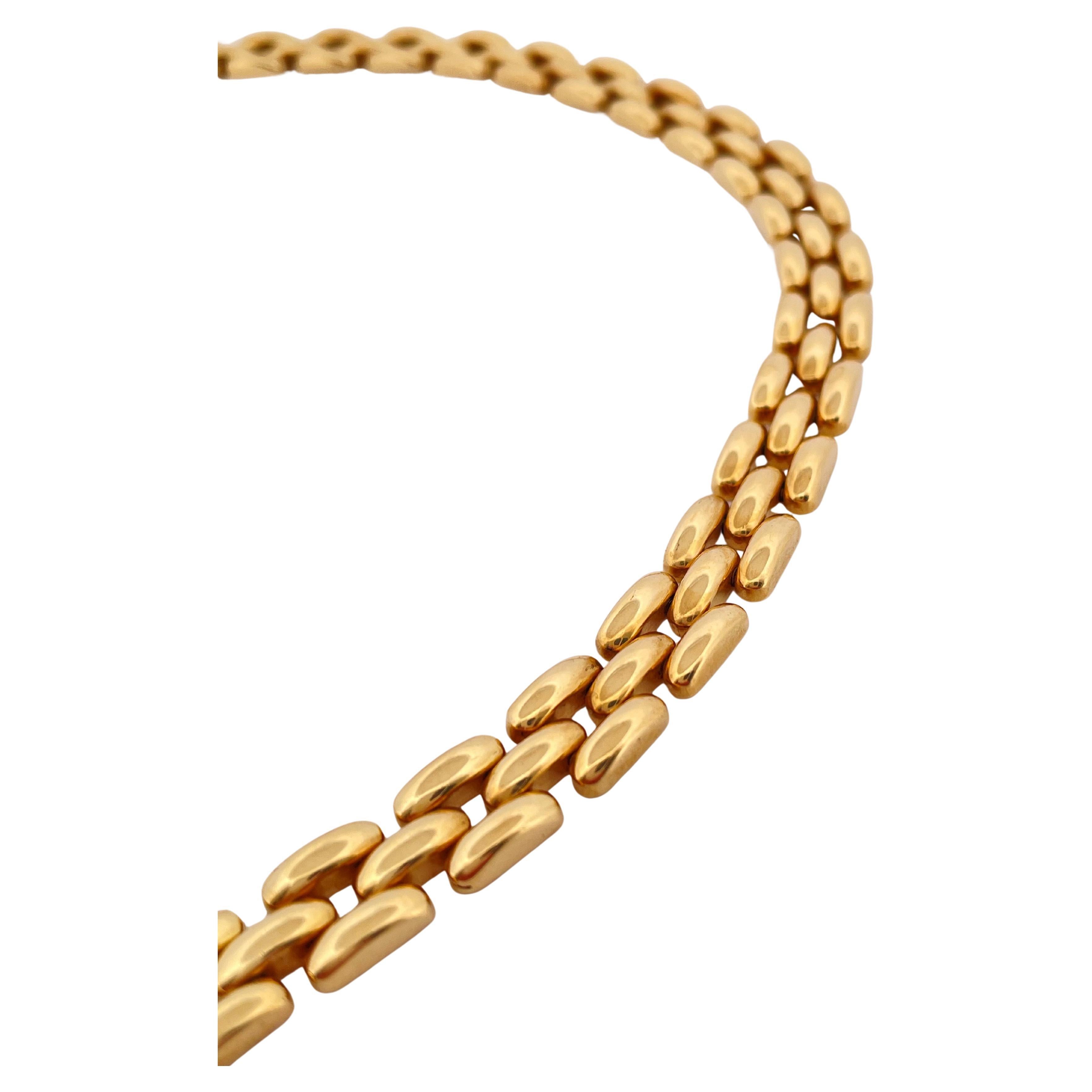 Collar con Hebilla de Diamantes de Oro Amarillo de 18k 1,00ctw G SI1 (48,6g) en venta 2