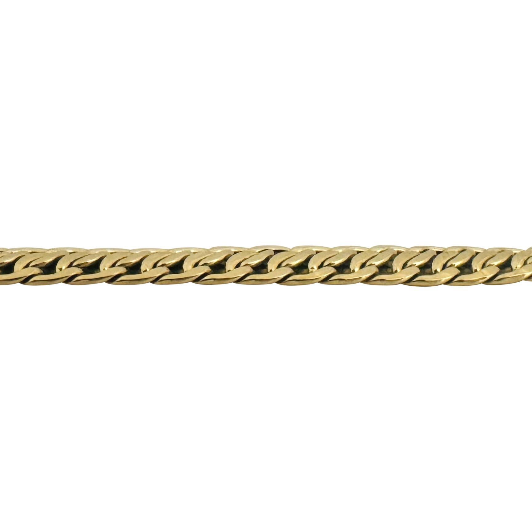 18k Yellow Gold 10.3g Ladies Polished 8mm Fancy Link Bracelet Italy 7.5