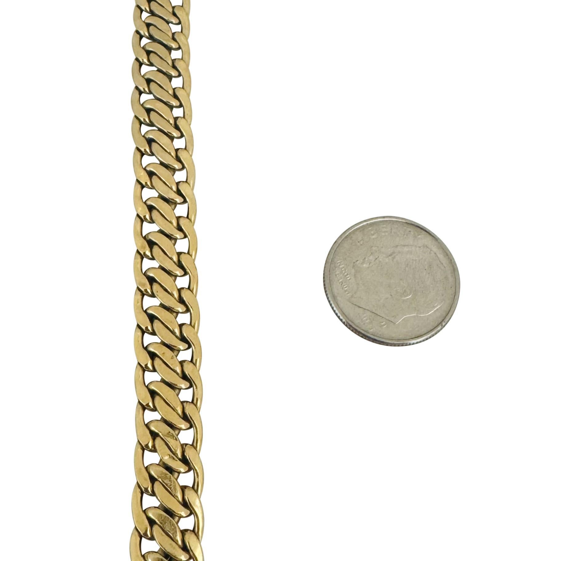 Women's 18k Yellow Gold 10.3g Ladies Polished 8mm Fancy Link Bracelet Italy 7.5