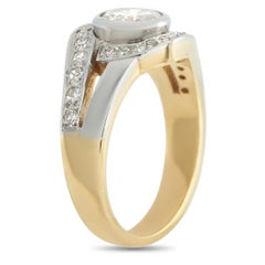 18K Gelbgold 1.0ct Diamant Ring MF13-022326