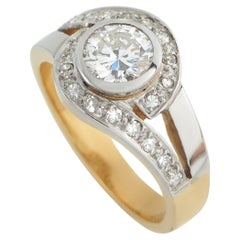 18K Gelbgold 1.0ct Diamant Ring MF13-022326