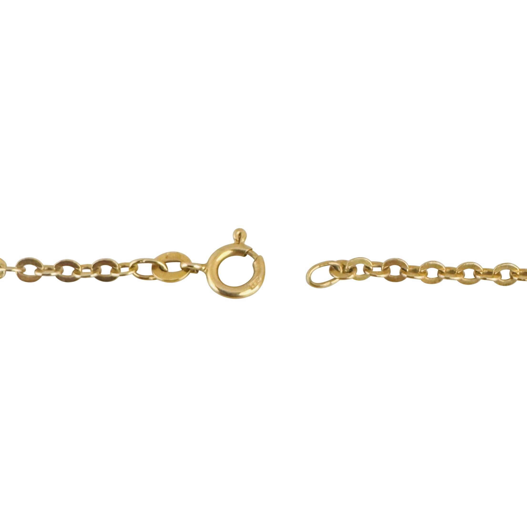18k Yellow Gold 10g UnoAErre 2mm Oval Cable Link Chain Necklace Italy 21