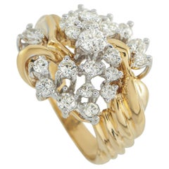 18K Yellow Gold 1.10ct Diamond Ring MF19-011526