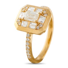 18K Yellow Gold 1.16ct Diamond Ring ALR-19915-Y