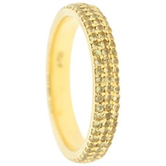 Alessa Domed Pave Ring 18 Karat Yellow Gold Essentials Collection