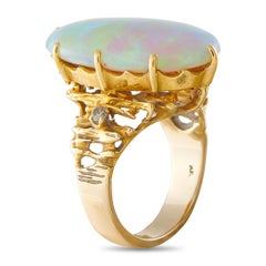 18K Yellow Gold 12.0ct Opal Cocktail Ring MF03-063026