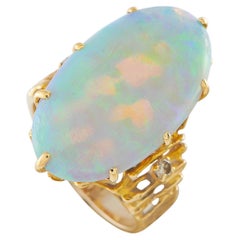 18K Yellow Gold 12.0ct Opal Cocktail Ring MF03-063026