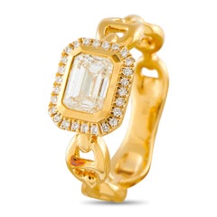 18K Yellow Gold 1.23ct Diamond Ring ALR-20063-Y