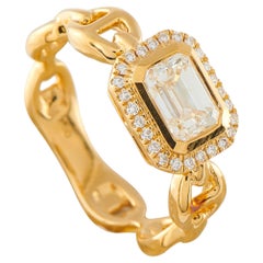 18K Yellow Gold 1.23ct Diamond Ring ALR-20063-Y