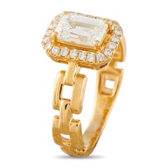 18K Yellow Gold 1.25ct Diamond Ring ALR-20068-Y