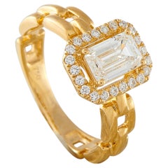 18K Yellow Gold 1.25ct Diamond Ring ALR-20068-Y