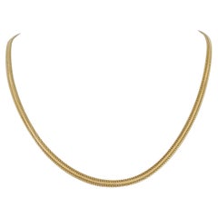18k Yellow Gold 12.5g Solid UnoAErre 3.5mm Fancy Link Chain Necklace Italy 20"
