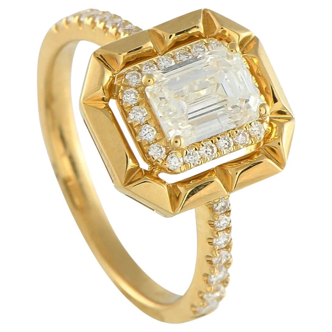 18K Yellow Gold 1.27ct Diamond Ring