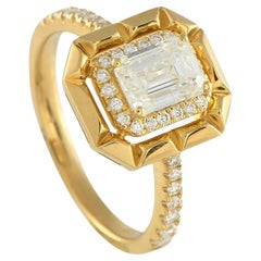 18K Gelbgold 1,27ct Diamant Ring