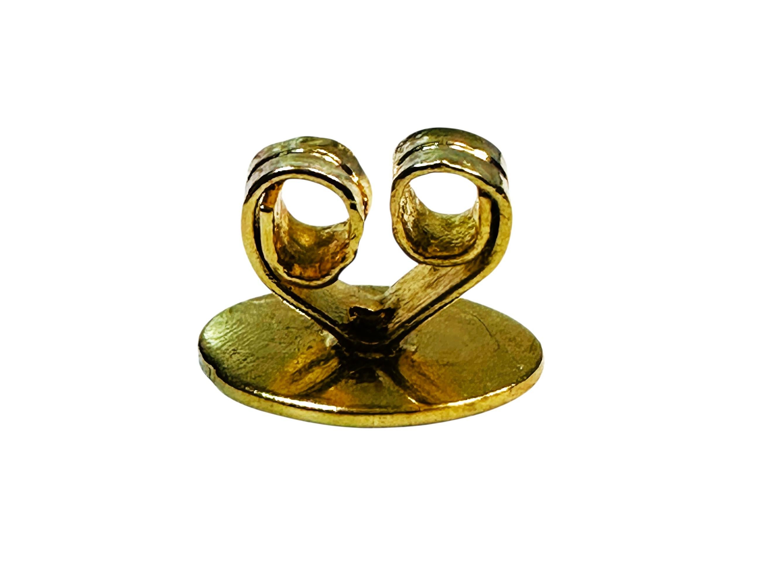 18K Yellow Gold 1.30 Carat Emerald Tear Drop Stud Earrings im Angebot 1