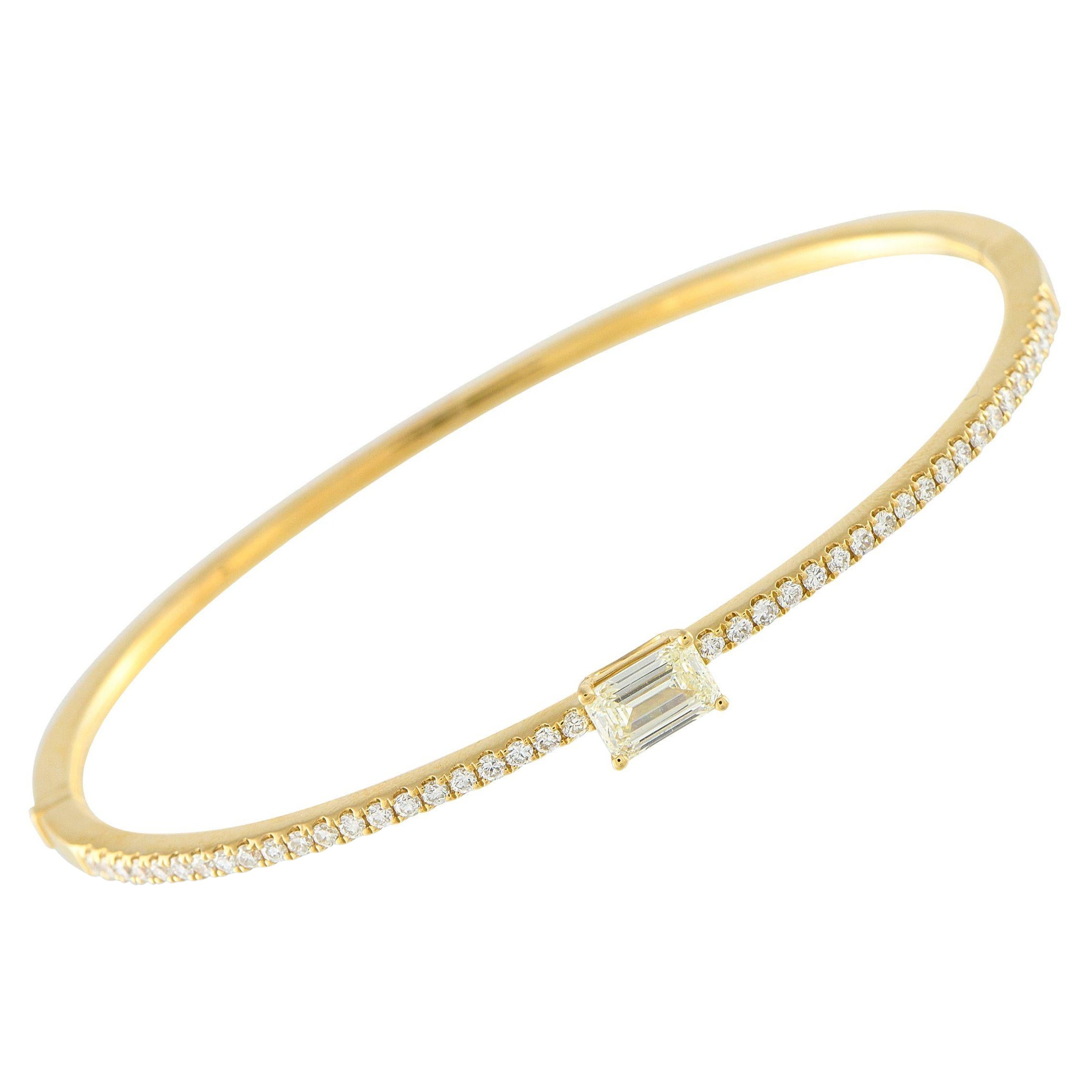 18K Yellow Gold 1.30ct Diamond Bracelet