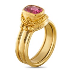 18K Yellow Gold 1.30ct Spinel Ring MF10-050126