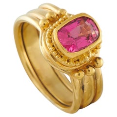 18K Yellow Gold 1.30ct Spinel Ring MF10-050126