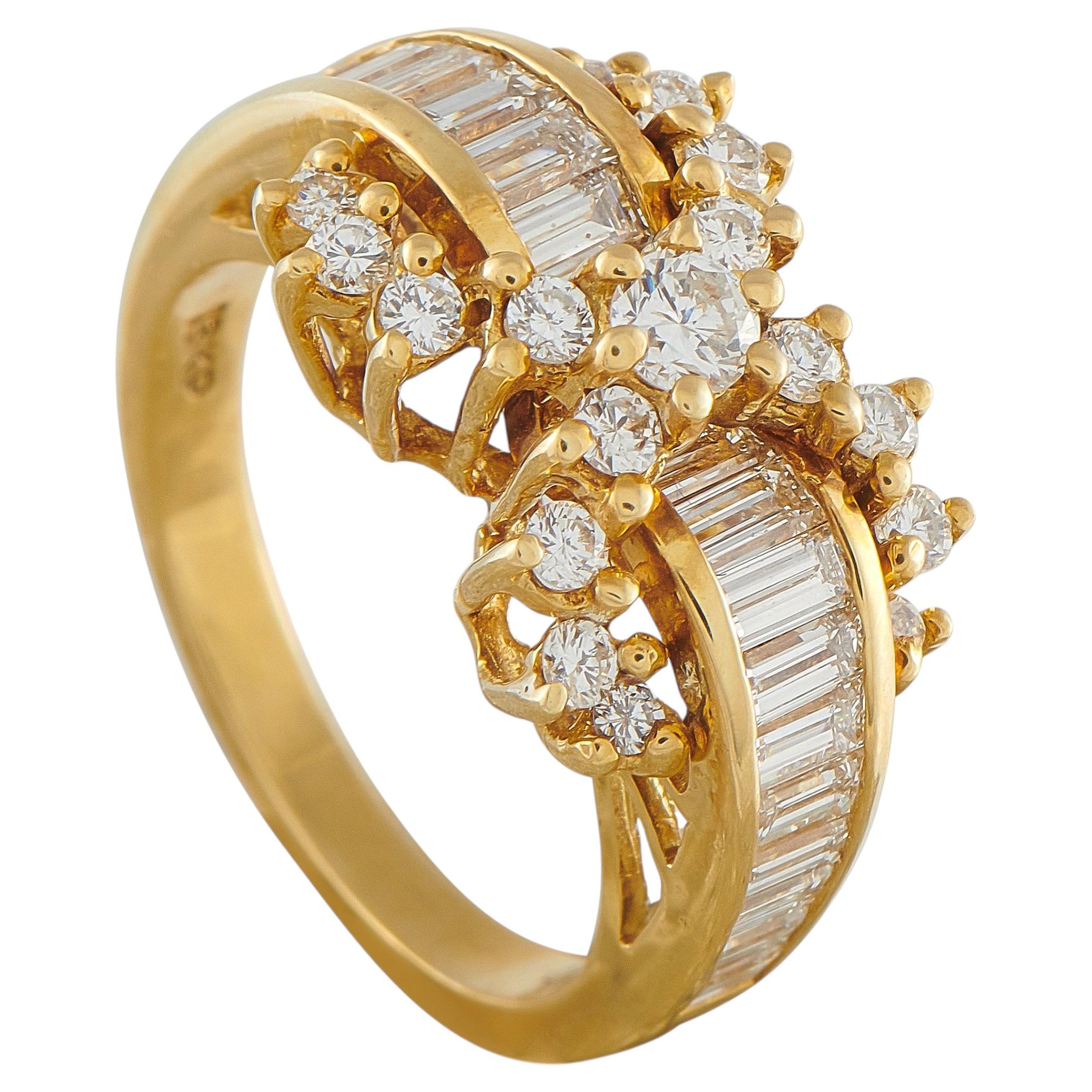 18K Yellow Gold 1.40ct Diamond Ring MF06-050126