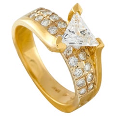 Anello in oro giallo 18 carati con diamante da 1,40 carati MF19-070226